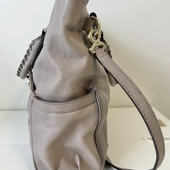Grey Beige Mark Cross Tote Bag - Picture 5 of 11